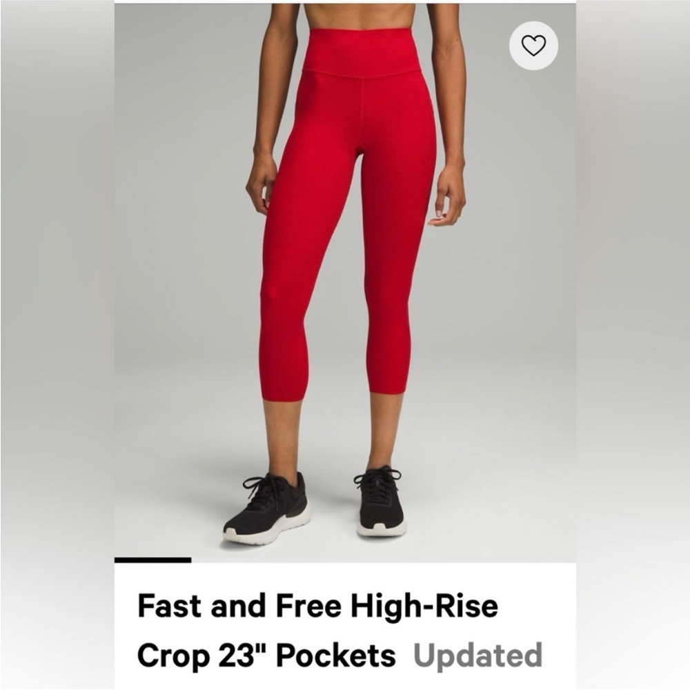 Lululemon Athletica Red Leggings